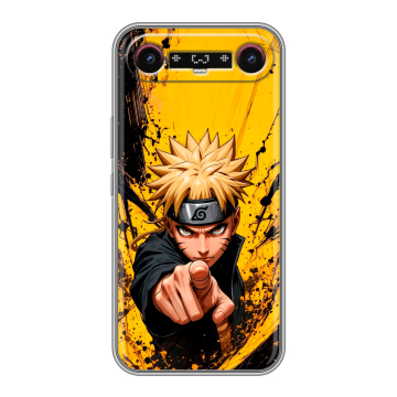 Силиконовый чехол на Tecno Camon Slim с принтом Naruto Наруто