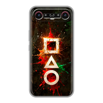 Силиконовый чехол на Tecno Camon Slim с принтом Squid Game Игра кальмара