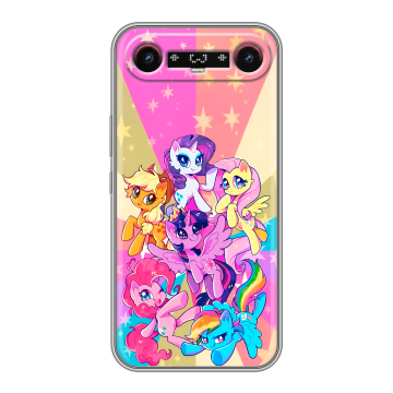 Силиконовый чехол на Tecno Camon Slim с принтом My little pony Дружба чудо