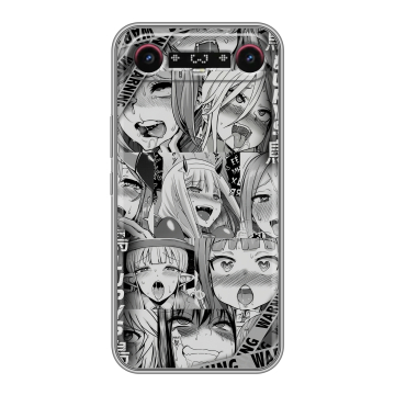Силиконовый чехол на Tecno Camon Slim с принтом Ahegao Ахегао Аниме