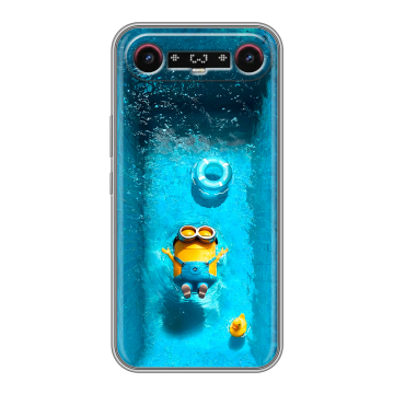 Силиконовый чехол на Tecno Camon Slim с принтом Миньоны Силиконовый чехол на Tecno Camon Slim с принтом Миньоны