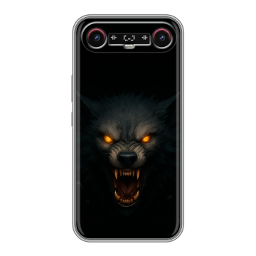 Силиконовый чехол на Tecno Camon Slim с принтом Волк