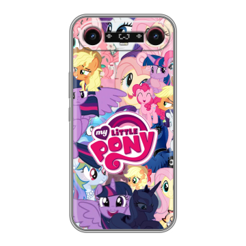 Силиконовый чехол на Tecno Camon Slim с принтом My little pony Дружба чудо