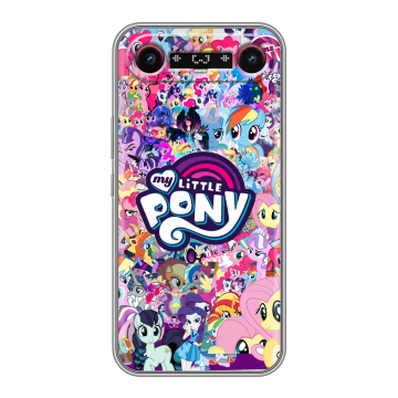 Силиконовый чехол на Tecno Camon Slim с принтом My little pony Дружба чудо