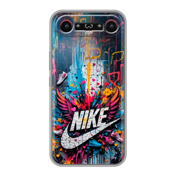 Силиконовый чехол на Tecno Camon Slim с принтом Nike Найк