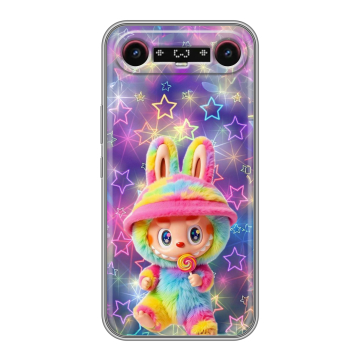 Силиконовый чехол на Tecno Camon Slim с принтом Labubu Лабубу