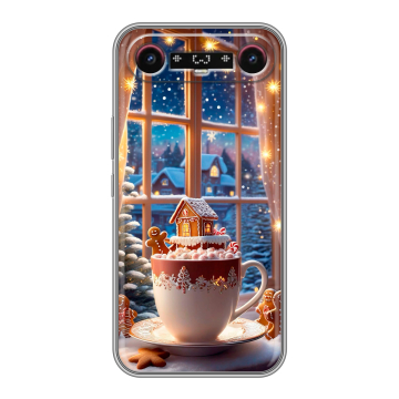 Силиконовый чехол на Tecno Camon Slim с принтом Новый год
