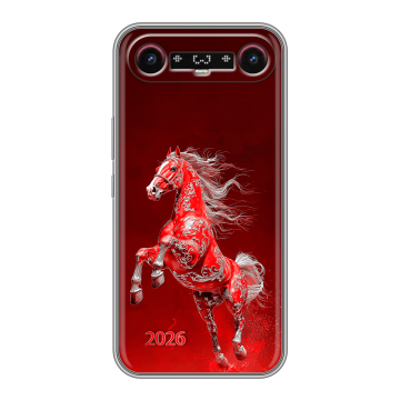 Силиконовый чехол на Tecno Camon Slim с принтом Новый год