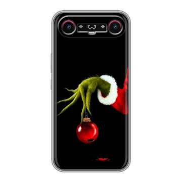 Силиконовый чехол на Tecno Camon Slim с принтом Новый год Гринч