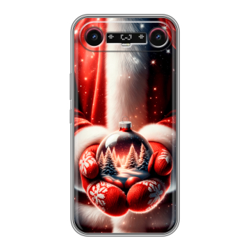 Силиконовый чехол на Tecno Camon Slim с принтом Новый год