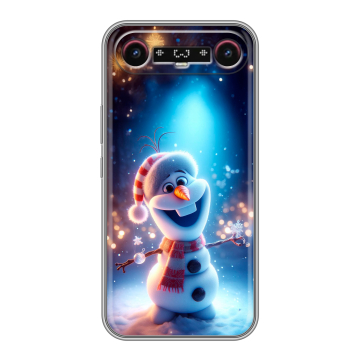 Силиконовый чехол на Tecno Camon Slim с принтом Новый год