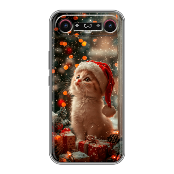 Силиконовый чехол на Tecno Camon Slim с принтом Новый год