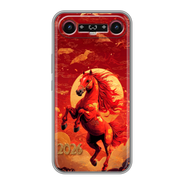 Силиконовый чехол на Tecno Camon Slim с принтом Новый год