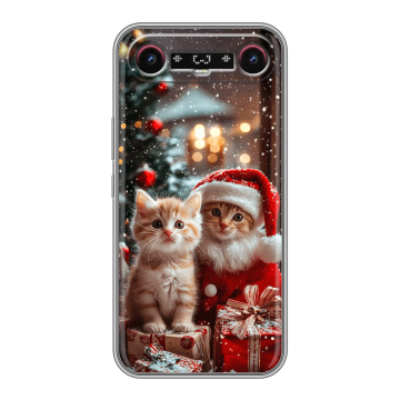 Силиконовый чехол на Tecno Camon Slim с принтом Новый год