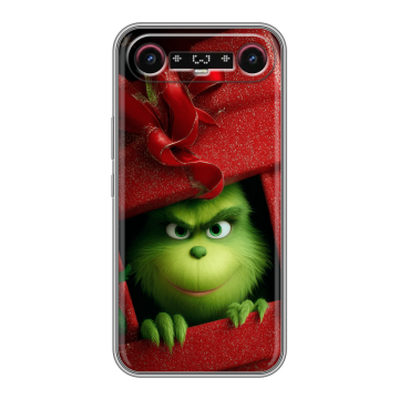 Силиконовый чехол на Tecno Camon Slim с принтом Новый год