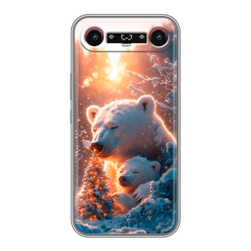 Силиконовый чехол на Tecno Camon Slim с принтом Новый год Силиконовый чехол на Tecno Camon Slim с принтом Новый год