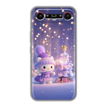 Силиконовый чехол на Tecno Camon Slim с принтом Новый год Силиконовый чехол на Tecno Camon Slim с принтом Новый год