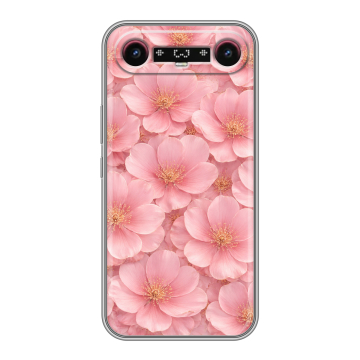 Силиконовый чехол на Tecno Camon Slim с принтом женский
