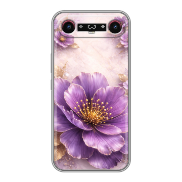 Силиконовый чехол на Tecno Camon Slim с принтом женский