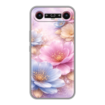 Силиконовый чехол на Tecno Camon Slim с принтом женский