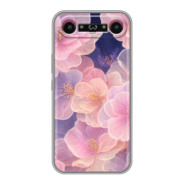Силиконовый чехол на Tecno Camon Slim с принтом женский