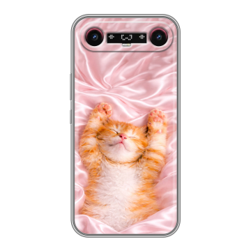 Силиконовый чехол на Tecno Camon Slim с принтом женский