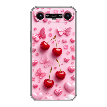 Силиконовый чехол на Tecno Camon Slim с принтом для девочек
