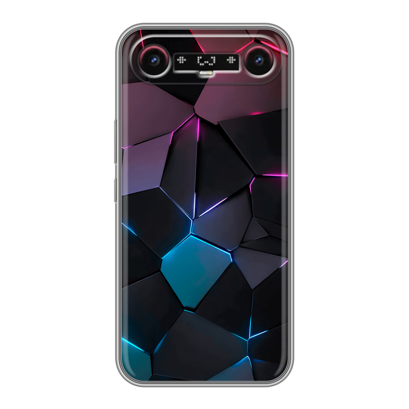 Силиконовый чехол на Tecno Camon Slim с принтом Геометрия неона Силиконовый чехол на Tecno Camon Slim с принтом Геометрия неона