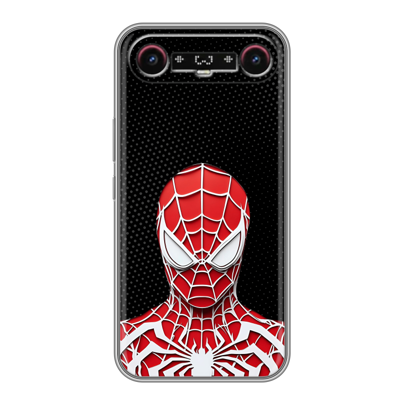 Силиконовый чехол на Tecno Camon Slim с принтом человек паук spiderman Силиконовый чехол на Tecno Camon Slim с принтом человек паук spiderman