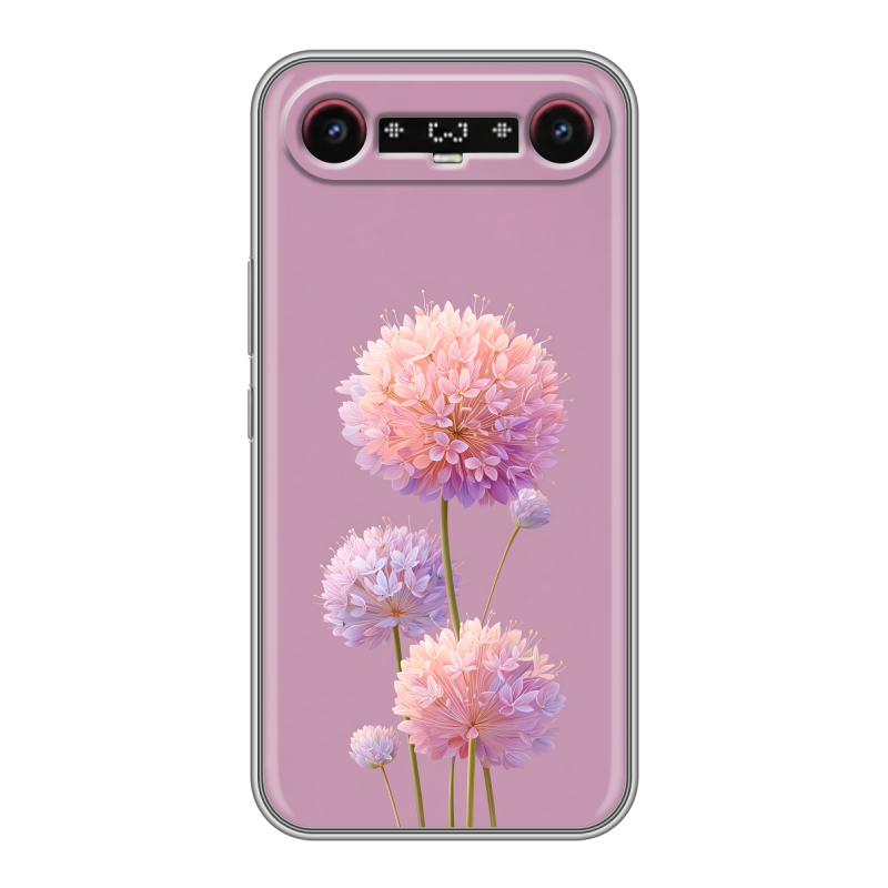 Силиконовый чехол на Tecno Camon Slim с принтом Цветы Силиконовый чехол на Tecno Camon Slim с принтом Цветы