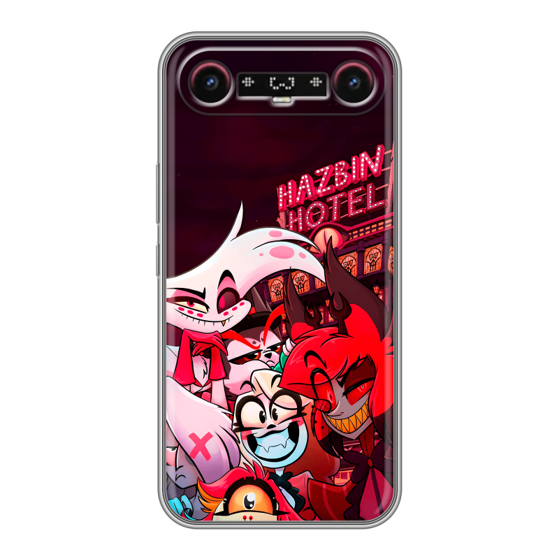 Силиконовый чехол на Tecno Camon Slim с принтом Hazbin Hotel Отель Хазбин Силиконовый чехол на Tecno Camon Slim с принтом Hazbin Hotel Отель Хазбин