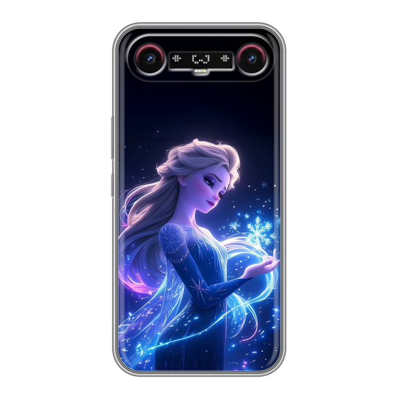 Силиконовый чехол на Tecno Camon Slim с принтом Холодное сердце Frozen Силиконовый чехол на Tecno Camon Slim с принтом Холодное сердце Frozen