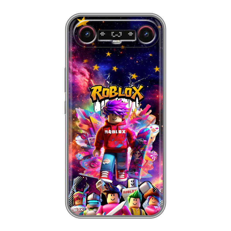 Силиконовый чехол на Tecno Camon Slim с принтом Roblox Роблокс Силиконовый чехол на Tecno Camon Slim с принтом Roblox Роблокс