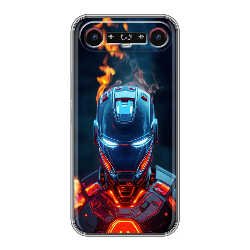 Силиконовый чехол на Tecno Camon Slim с принтом IronMan Железный человек Силиконовый чехол на Tecno Camon Slim с принтом IronMan Железный человек