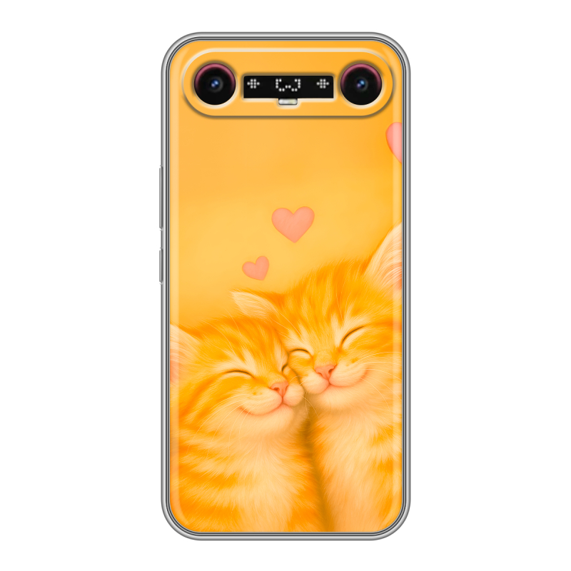 Силиконовый чехол на Tecno Camon Slim с принтом Милые котята Силиконовый чехол на Tecno Camon Slim с принтом Милые котята