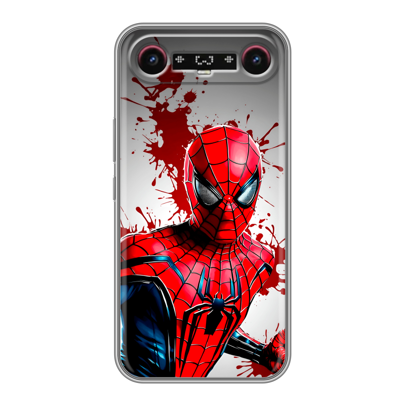 Силиконовый чехол на Tecno Camon Slim с принтом Spiderman Человек паук Силиконовый чехол на Tecno Camon Slim с принтом Spiderman Человек паук