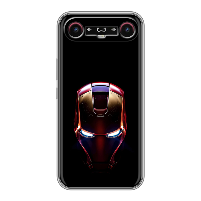 Силиконовый чехол на Tecno Camon Slim с принтом IronMan Железный человек Силиконовый чехол на Tecno Camon Slim с принтом IronMan Железный человек