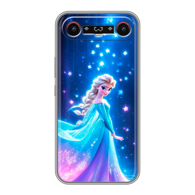 Силиконовый чехол на Tecno Camon Slim с принтом Холодное сердце Frozen Силиконовый чехол на Tecno Camon Slim с принтом Холодное сердце Frozen