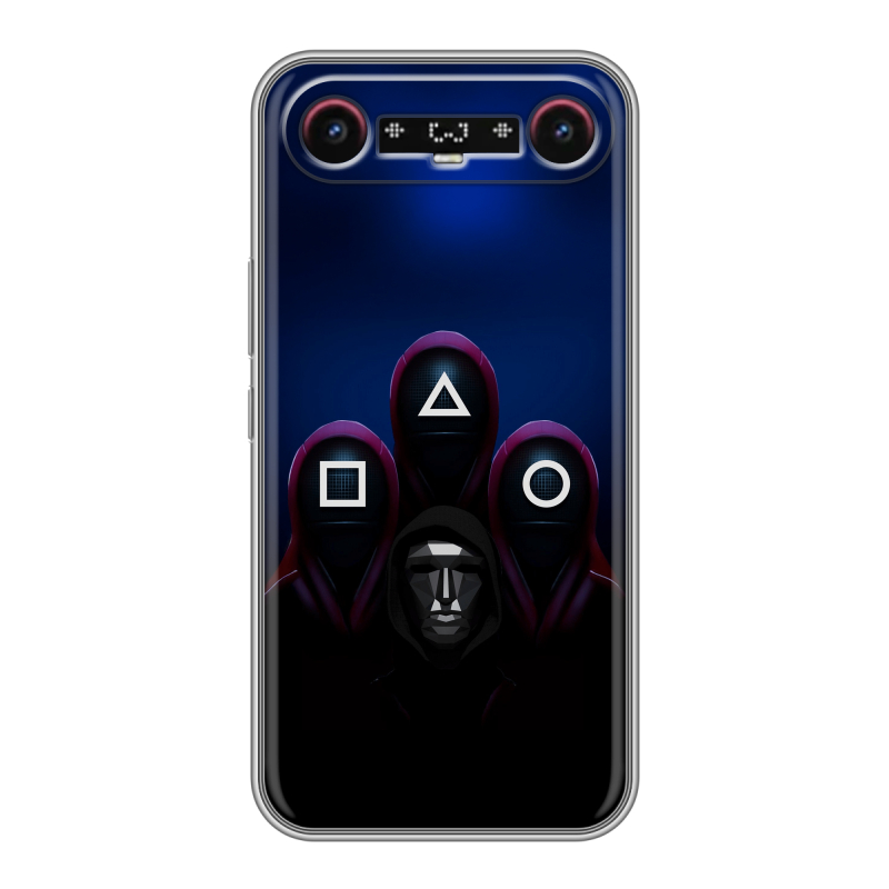 Силиконовый чехол на Tecno Camon Slim с принтом Игра Кальмара Силиконовый чехол на Tecno Camon Slim с принтом Игра Кальмара