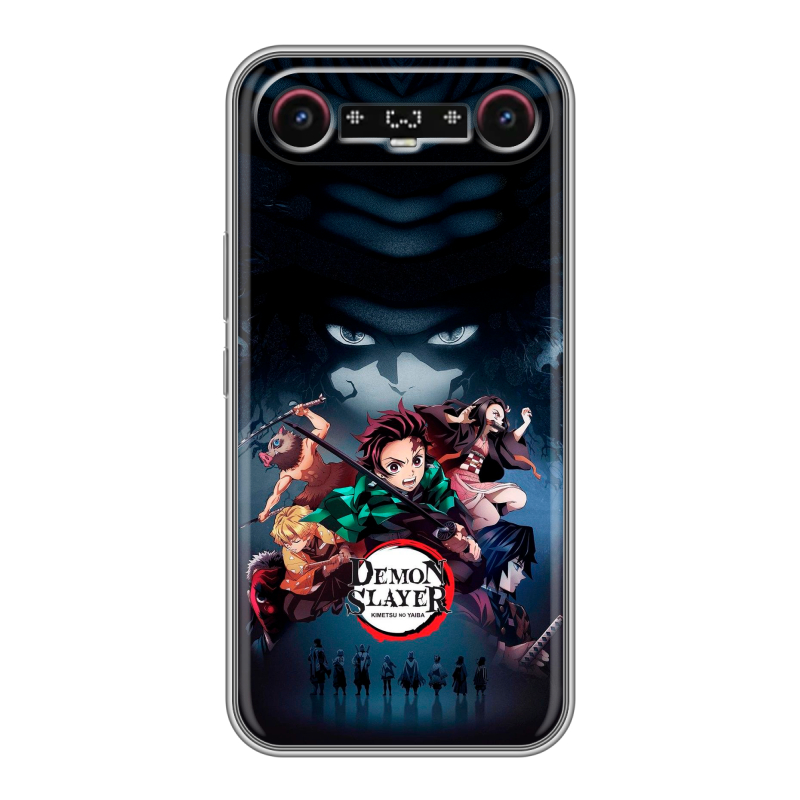 Силиконовый чехол на Tecno Camon Slim с принтом Demon Slayer Клинок рассекающий демонов Силиконовый чехол на Tecno Camon Slim с принтом Demon Slayer Клинок рассекающий демонов