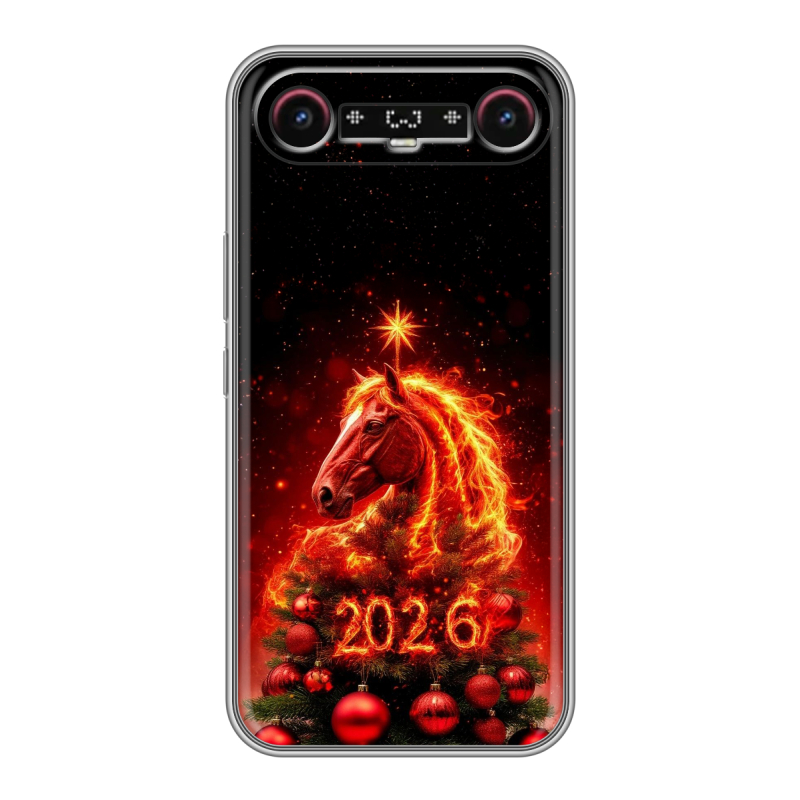 Силиконовый чехол на Tecno Camon Slim с принтом Новый год Силиконовый чехол на Tecno Camon Slim с принтом Новый год