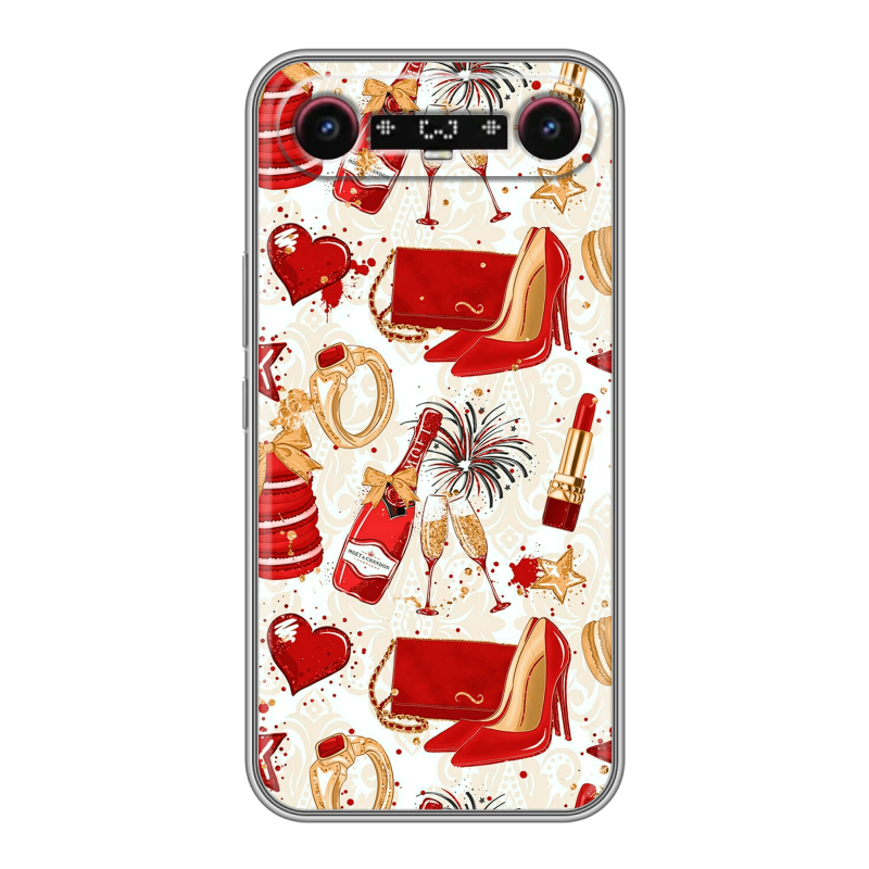 Силиконовый чехол на Tecno Camon Slim с принтом Новый год Силиконовый чехол на Tecno Camon Slim с принтом Новый год