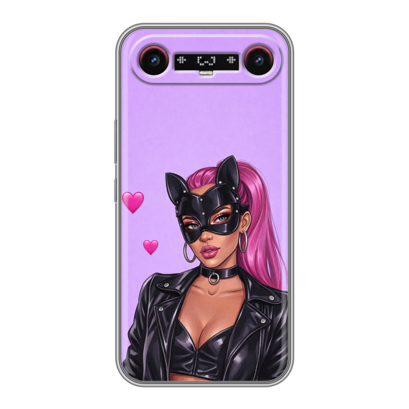 Силиконовый чехол на Tecno Camon Slim с принтом женский Силиконовый чехол на Tecno Camon Slim с принтом женский