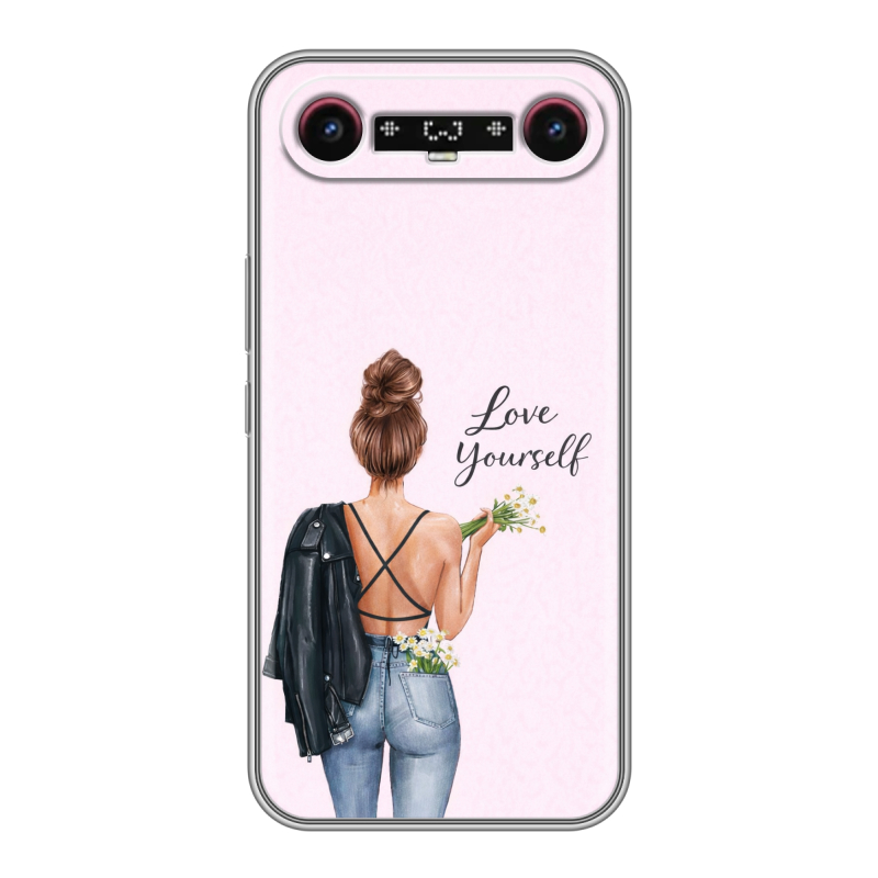 Силиконовый чехол на Tecno Camon Slim с принтом женский Силиконовый чехол на Tecno Camon Slim с принтом женский