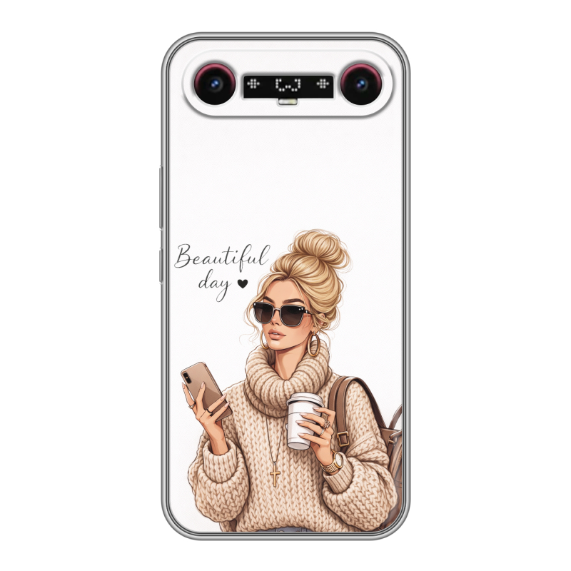 Силиконовый чехол на Tecno Camon Slim с принтом женский Силиконовый чехол на Tecno Camon Slim с принтом женский