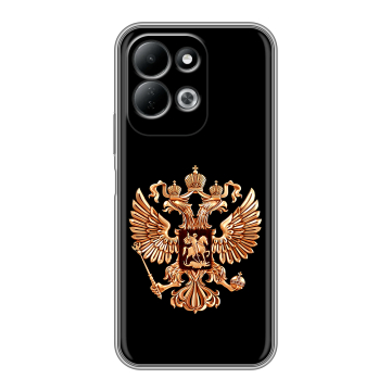 Силиконовый чехол на Redmi 17 с принтом Герб России золотой