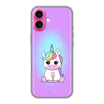 Силиконовый чехол на Iphone 18 с принтом Единорог
