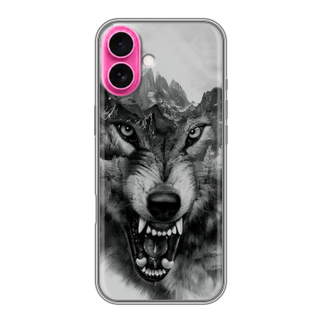 Силиконовый чехол на Iphone 18 с принтом Волк