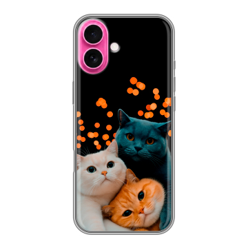 Силиконовый чехол на Iphone 18 с принтом Кошки