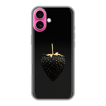 Силиконовый чехол на Iphone 18 с принтом Черная клубника